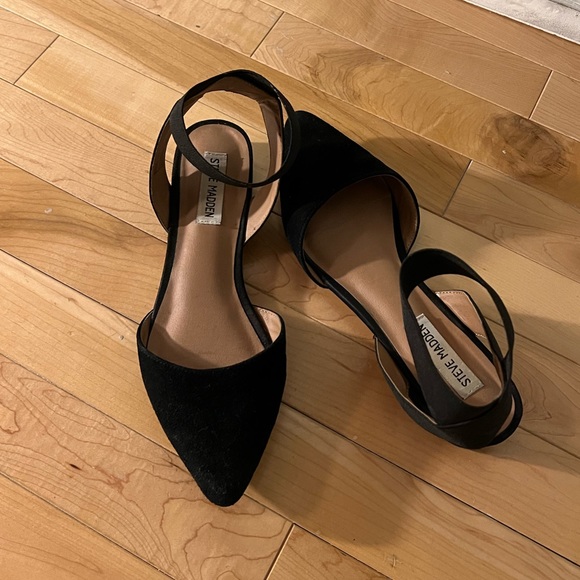 Steve Madden Pointed Toe Flats - Stretch Ankle Strap - Picture 6 of 6